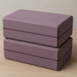 Stackable Yoga Brick Set Two Bricks for Versatile Yoga Practice