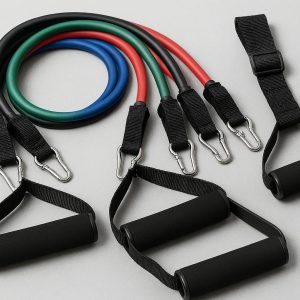 6 Adjustable Resistance Bands with Handles for Versatile Workouts
